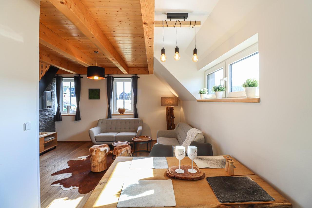Woodhome - Luxury Mountain Apartment Horni Mala Upa Luaran gambar